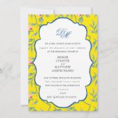 Blazing Yellow Rehearsal Dinner Kaart (Voorkant)