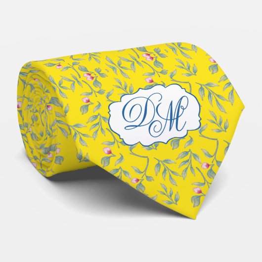 Blazing Yellow Wedding Keepomwille Stropdas (Opgerold)