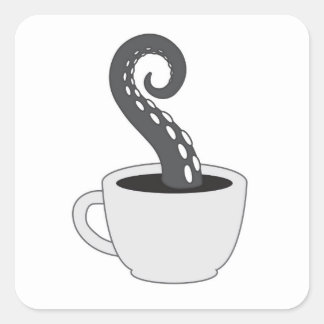 BLC Logo Sticker, wit Vierkante Sticker