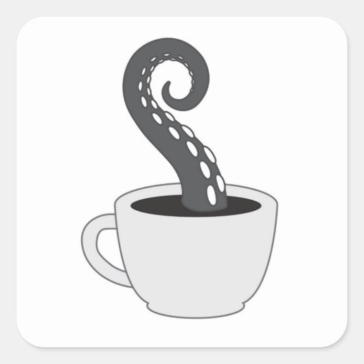 BLC Logo Sticker, wit Vierkante Sticker (Voorkant)