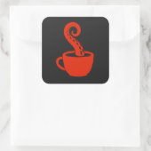 BLC Logo Sticker, zwart Vierkante Sticker (Tas)