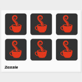 BLC Logo Sticker, zwart Vierkante Sticker (Vel)