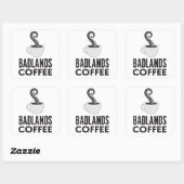 BLC Logo & Tekst Sticker, wit Vierkante Sticker (Vel)