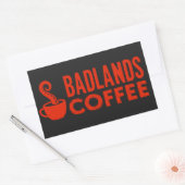 BLC Logo & Tekst Sticker, zwart, liggend Rechthoekige Sticker (Envelop)