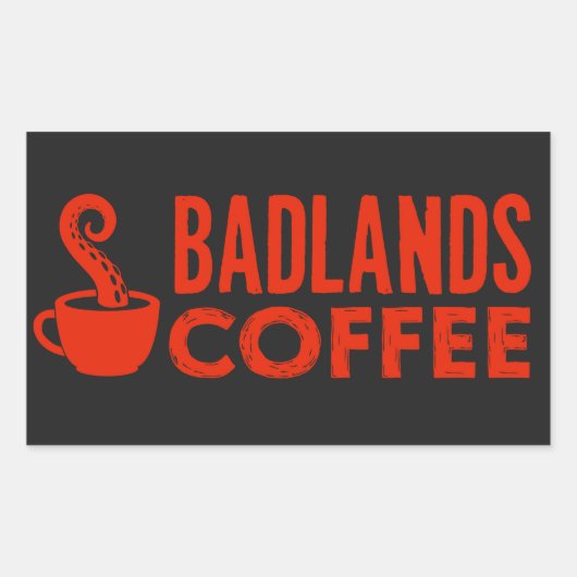 BLC Logo & Tekst Sticker, zwart, liggend Rechthoekige Sticker (Voorkant)