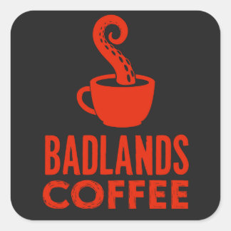 BLC Logo & Tekst Sticker, zwart Vierkante Sticker