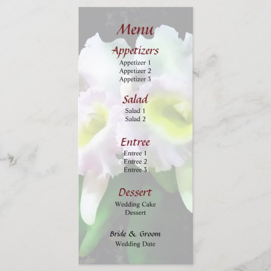 BLC Mary Ellen Underwood Krull-Smith Trouwmenu Menu (Voorkant)