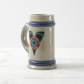 Blck- & Blue Beer Stein Bierpul (Voorkant links)