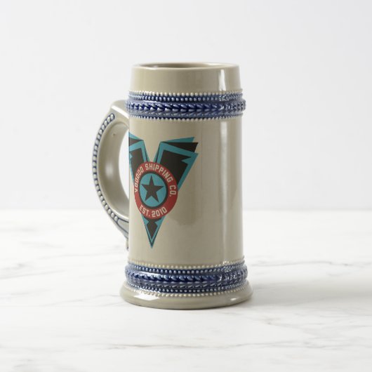 Blck- & Blue Beer Stein Bierpul (Voorkant links)