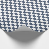 Ble jeans blauw/wit geruit cadeaupapier (Hoek)