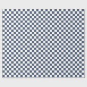 Ble jeans blauw/wit geruit cadeaupapier (Vlak)