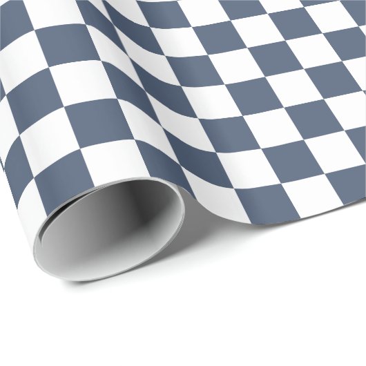 Ble jeans blauw/wit geruit cadeaupapier (Rol Hoek)