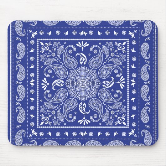 Ble Paisley Mousepad Muismat (Voorkant)