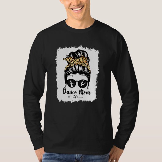 Bleach Dance mam Messy Bun Hair Leopard Dancer 1 T-shirt (Voorkant)