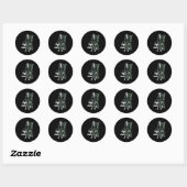 Bleach Kisuke met verticale Kanji Ronde Sticker (Vel)