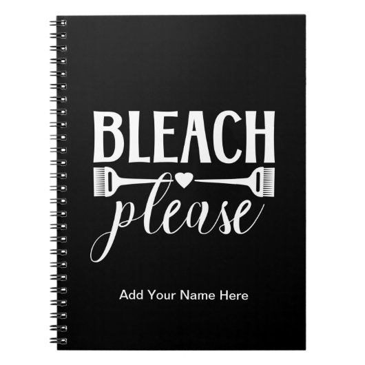 Bleach Please - Hairdresser Stylist Journal Notitieboek (Voorkant)