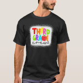 Bleached 3rd Grade Crew Teacher Student First Day T-shirt (Voorkant)