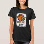 Bleached Basketball Game Day Vibes Basketball Mom T-shirt (Voorkant)