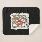 Bleached Crawfish Season Leopard Crawfish Boil Sherpa Deken (Voorkant (horizontaal))