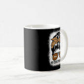 Bleached Football Mom Life With Leopard And Messy  Koffiemok (Voorkant rechts)