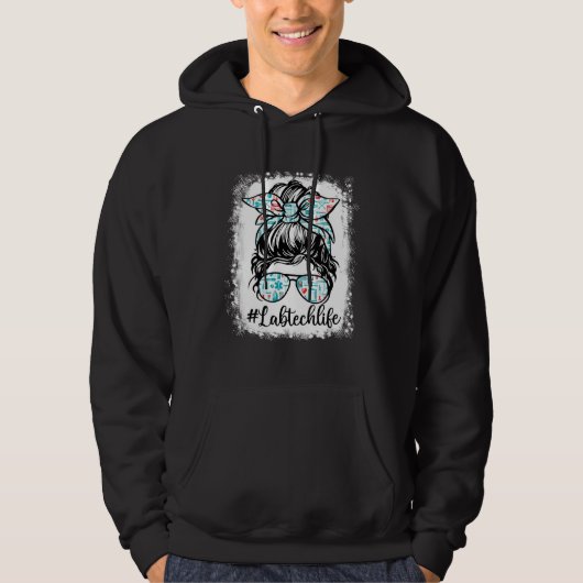 Bleached Lab Tech Week Appreciation Day Women Mess Hoodie (Voorkant)