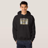 Bleached Leopard Softball Game Day Vibes Softball Hoodie (Voorkant volledig)