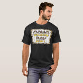 Bleached Leopard Softball Game Day Vibes Softball T-shirt (Voorkant volledig)