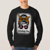 Bleached Life Wrestling Mom Leopard Messy bun Glas T-shirt (Voorkant)