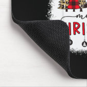 Bleached Merry Christmas Tree Funny Leopard Plaid Muismat (Hoek)