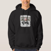 Bleached Mom Of Both Leopard Baseball Mom Softball Hoodie (Voorkant)