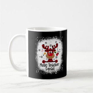 Bleached Music Teacher Squad Reindeer Funny Christ Koffiemok