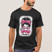 Bleached One Loved Auntie Messy Bun Women Valentin T-shirt (Voorkant)