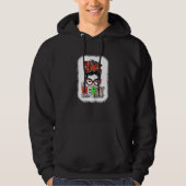 Bleached Red Plaid One Merry Dental Assistant Mess Hoodie (Voorkant)