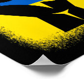 Bleached Shirts Fist Flag I Stand With Ukraine Sol Poster (Hoek)