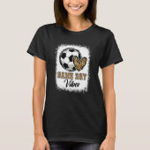 Bleached Soccer Game Day Vibes Soccer Mom Game Day T-shirt (Voorkant)