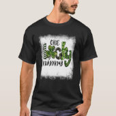 Bleached St Patricks Day Leopard One Lucky Nanny T-shirt (Voorkant)