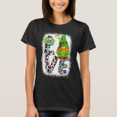 Bleached St Patricks Day St Patricks Gnomes Love T-shirt (Voorkant)
