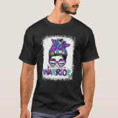 Bleached Suicide Prevention Warrior Messy Bun Leop T-shirt (Voorkant)