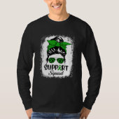 Bleached Support Messy Bun Cerebral Palsy CP Aware T-shirt (Voorkant)