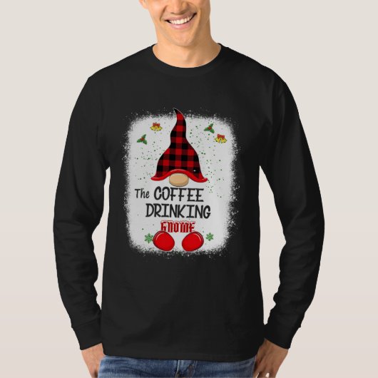 Bleached The Coffee Drinking Gnome Matching Family T-shirt (Voorkant)