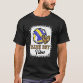 Bleached Volleyball Game Day Vibes Volleyball Mom  T-shirt (Voorkant)