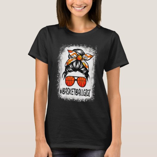Bleaching Basketball Gigi Life Messy Bun Basketbal T-shirt (Voorkant)