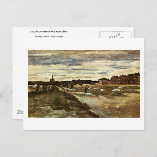 Bleaching Ground, Vincent van Gogh Briefkaart (Voorkant / Achterkant)
