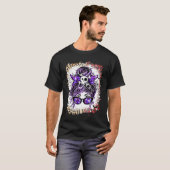 Bleaching Halloween Mam Life Messy Bun Scary Spook T-shirt (Voorkant volledig)