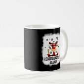 Bleaching Kindergarten Squad Reindeer Funny Teache Koffiemok (Voorkant rechts)