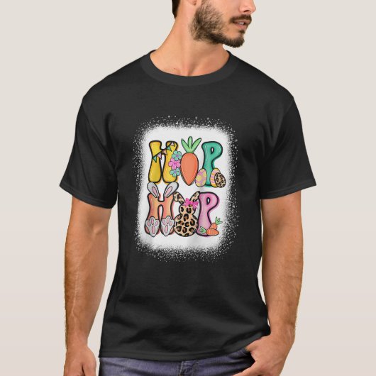 Bleaching Leopard Hip Hop Easter Bunny T-shirt (Voorkant)