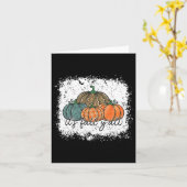 Bleaching Leopard Pumpkin Autumn's Herfst Yall dan Kaart (Gele Bloem)