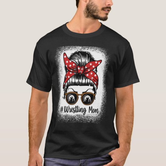 Bleaching Life Wrestling Mam Leopard Messine bun G T-shirt (Voorkant)