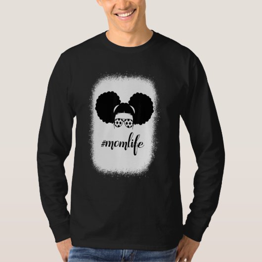 Bleaching Ma Life Soccer Sport Messy Bun Hair Moth T-shirt (Voorkant)