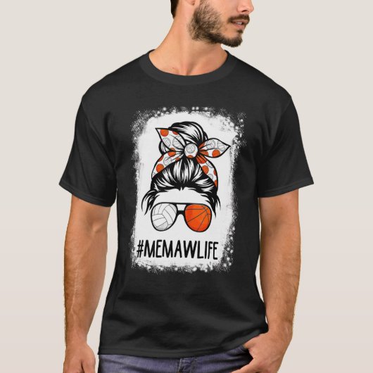 Bleaching Memaw Life Volleyball Baseball Messing H T-shirt (Voorkant)